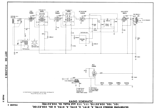 Silvertone 8190A Ch= 528.52101; Sears, Roebuck & Co. (ID = 2553096) Television