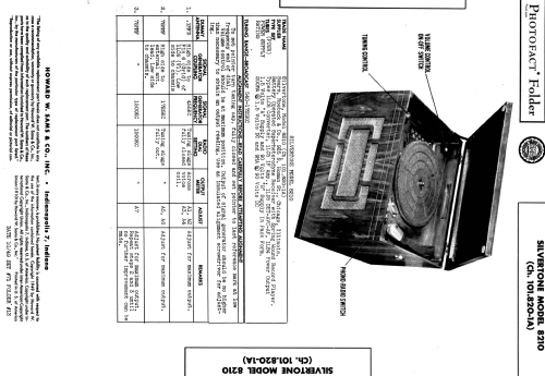 Silvertone 8210 Ch= 101.820-1A; Sears, Roebuck & Co. (ID = 1432189) Radio