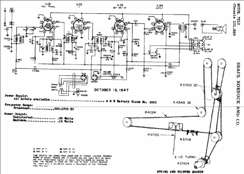 Silvertone 8210 Ch= 101.820-1A; Sears, Roebuck & Co. (ID = 668436) Radio