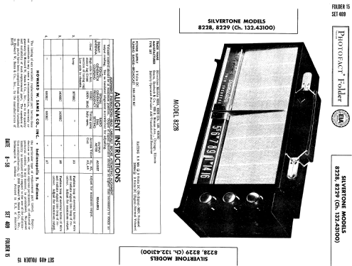 Silvertone 8228 Ch= 132.43100 Order=57D 8228; Sears, Roebuck & Co. (ID = 534273) Radio