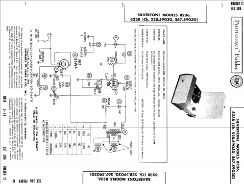 Silvertone 8238 Ch= 528.59030; Sears, Roebuck & Co. (ID = 535486) Reg-Riprod