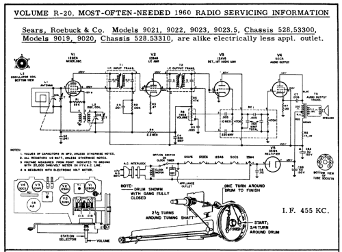 Silvertone 9019 Ch=528.53310 Order=57Y 9019; Sears, Roebuck & Co. (ID = 186127) Radio