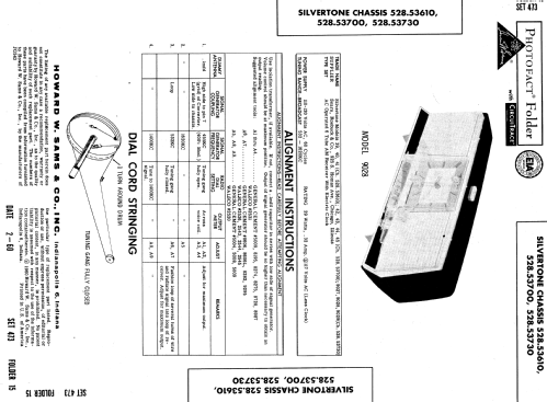 Silvertone 9029 Ch= 528.53730; Sears, Roebuck & Co. (ID = 551167) Radio