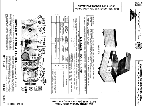 Silvertone 9035 Ch= 528.53460 Order=57Y 09035L; Sears, Roebuck & Co. (ID = 608615) Radio