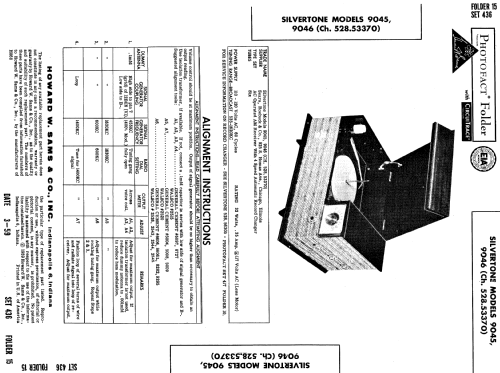 Silvertone 9045 Ch= 528.53370; Sears, Roebuck & Co. (ID = 640522) Radio