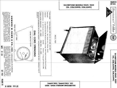 Silvertone 9049 Ch= 528.53490; Sears, Roebuck & Co. (ID = 609366) Radio