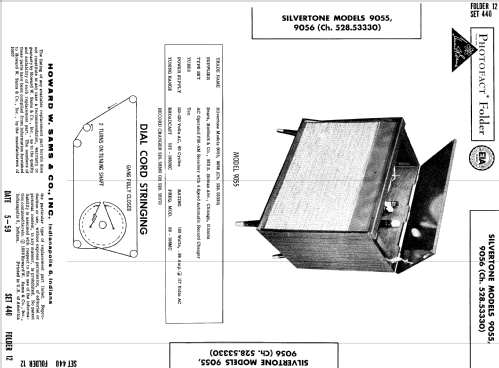 Silvertone 9055 Ch= 528.53330; Sears, Roebuck & Co. (ID = 639645) Radio