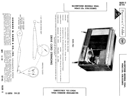 Silvertone 9062 Ch= 528.53380; Sears, Roebuck & Co. (ID = 693353) Radio