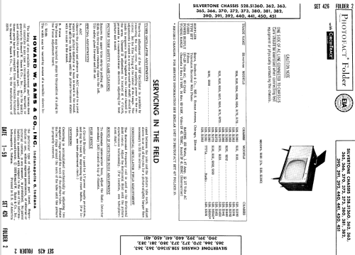 Silvertone 9115 Ch= 528.51373; Sears, Roebuck & Co. (ID = 919428) Television