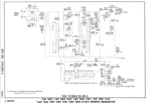 Silvertone 9115 Ch= 528.51373; Sears, Roebuck & Co. (ID = 919433) Television