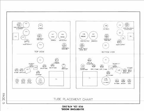 Silvertone 9131 Ch= 478.210; Sears, Roebuck & Co. (ID = 1569095) Television