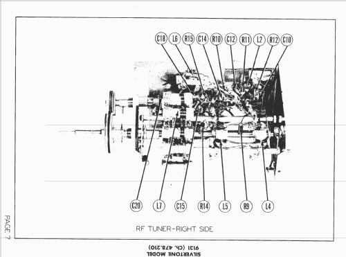 Silvertone 9131 Ch= 478.210; Sears, Roebuck & Co. (ID = 1569097) Television