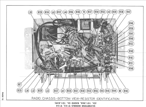 Silvertone 9133 Ch= 101.866 and Ch= 101.859; Sears, Roebuck & Co. (ID = 1666529) TV-Radio