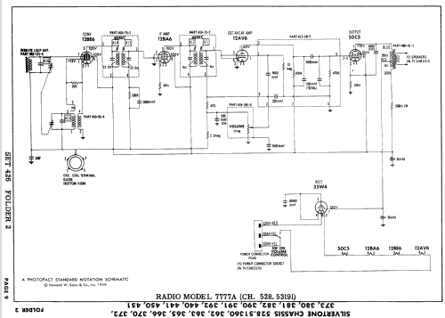 Silvertone 9159 Ch= 528.51370; Sears, Roebuck & Co. (ID = 920927) Television