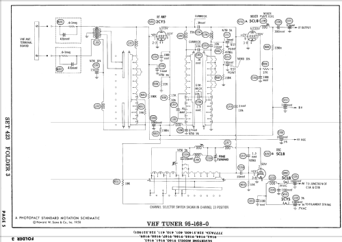 Silvertone 9161 Ch= 528.51411; Sears, Roebuck & Co. (ID = 916755) Television