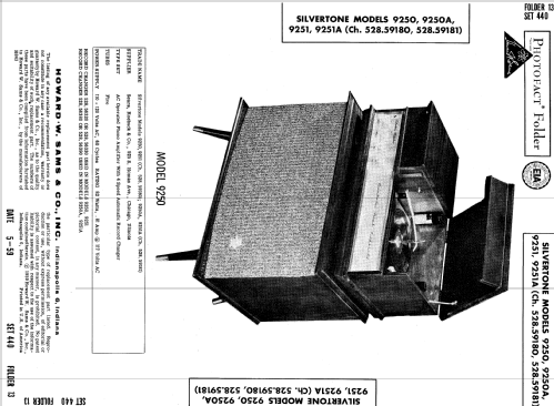 Silvertone 9250 Ch= 528.59180 Order=57Y M9250; Sears, Roebuck & Co. (ID = 639659) R-Player