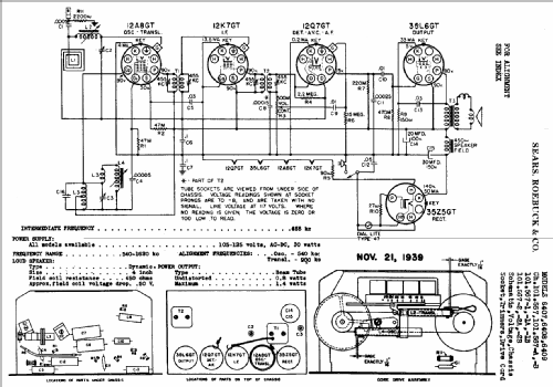 Silvertone 9409 Ch= 101.567-1,,; Sears, Roebuck & Co. (ID = 660977) Radio