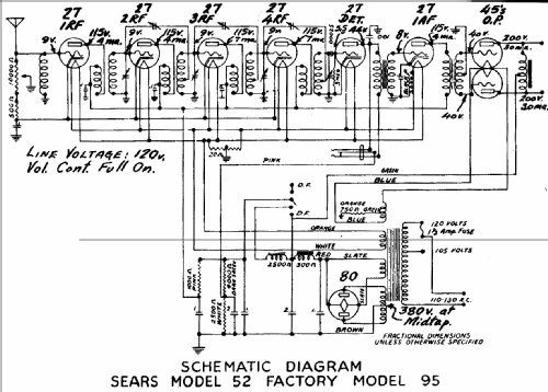 Silvertone 95A Order= 57DM 952; Sears, Roebuck & Co. (ID = 650610) Radio