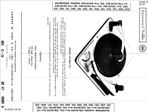 Silvertone Ch= 528.56101; Sears, Roebuck & Co. (ID = 773243) R-Player