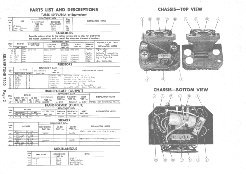 Silvertone Intercom 7300 Ch= 435.240; Sears, Roebuck & Co. (ID = 1397443) Misc