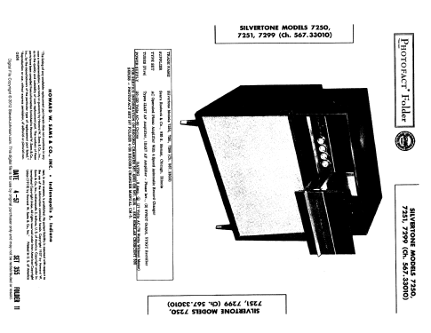 Silvertone Medalist 8250A Ch= 528.59070; Sears, Roebuck & Co. (ID = 2441521) R-Player