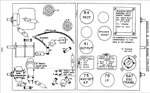 Silvertone Order= 57D 1707; Sears, Roebuck & Co. (ID = 1280969) Radio