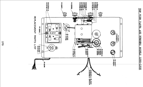 Silvertone Order= 57FM 1302C or 1303C; Sears, Roebuck & Co. (ID = 1274680) Radio