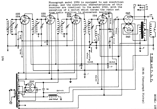 Silvertone Order= 57FM 1330 or 1331; Sears, Roebuck & Co. (ID = 1274698) Radio