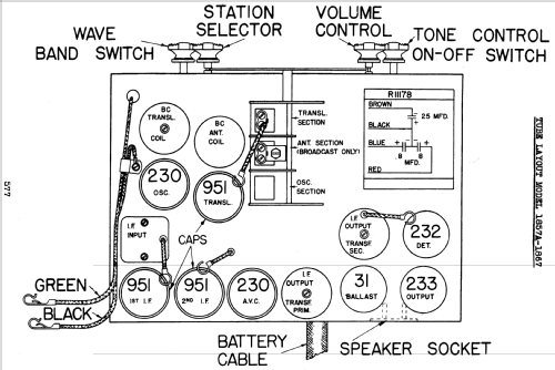 Silvertone 1867 Order= 57HM 1867; Sears, Roebuck & Co. (ID = 1286447) Radio