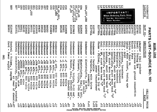 Silvertone Order= 57LM 1946 Ch= 388; Sears, Roebuck & Co. (ID = 1322355) Radio