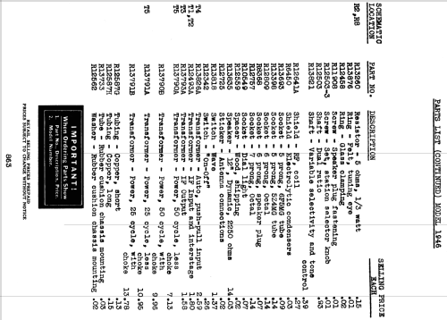 Silvertone Order= 57LM 1946 Ch= 388; Sears, Roebuck & Co. (ID = 1322357) Radio