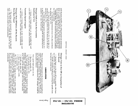 Silvertone Record Changer 101.763; Sears, Roebuck & Co. (ID = 445046) R-Player