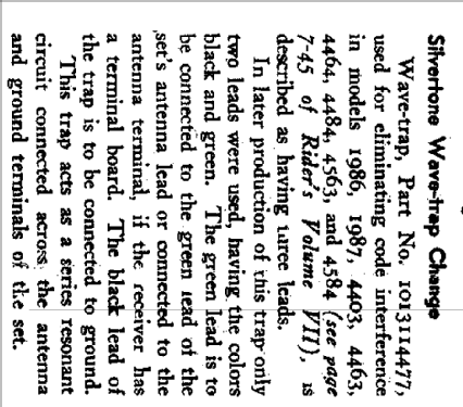 Wave Trap ; Sears, Roebuck & Co. (ID = 669335) mod-past25