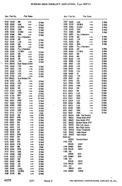 Stereophonic High Fidelity Amplifier SHFA1; Seeburg Corp., J. P. (ID = 2713635) Verst/Mix