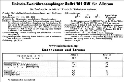 161GW; Seibt, Dr. Georg (ID = 39475) Radio