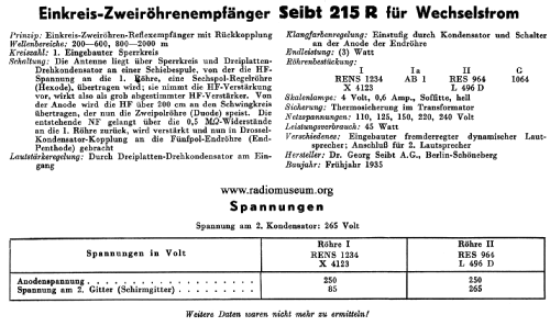 215R; Seibt, Dr. Georg (ID = 39441) Radio