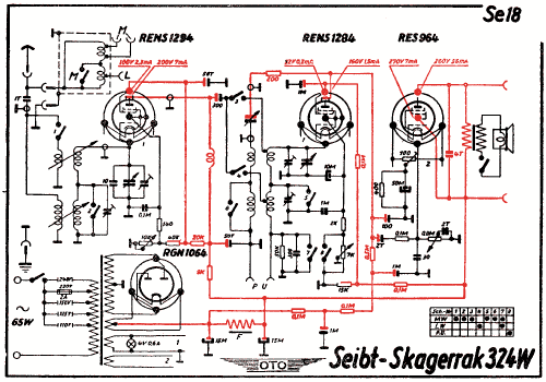 Skagerrak 324W; Seibt, Dr. Georg (ID = 3019362) Radio