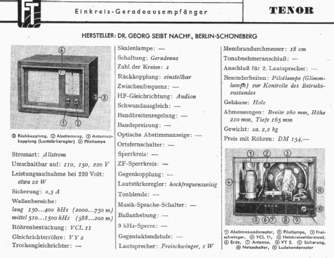 Tenor ; Seibt, Dr. Georg (ID = 1180277) Radio