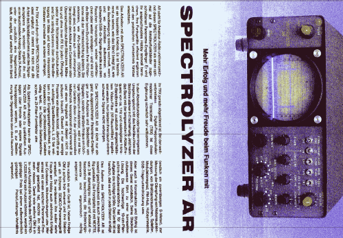 Spectrolyzer AR; Semco Electronic (ID = 1475863) Amateur-D