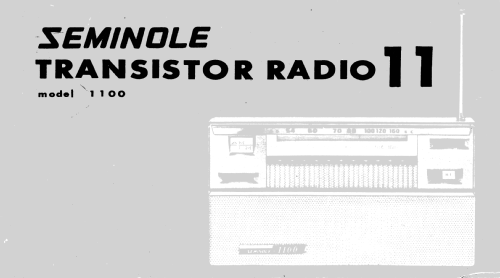 AM-FM Eleven Transistor 1100; Seminole Sans & (ID = 2920239) Radio