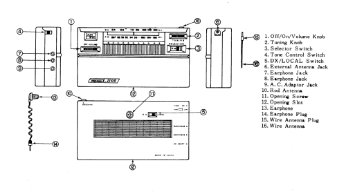 AM-FM Eleven Transistor 1100; Seminole Sans & (ID = 2920241) Radio
