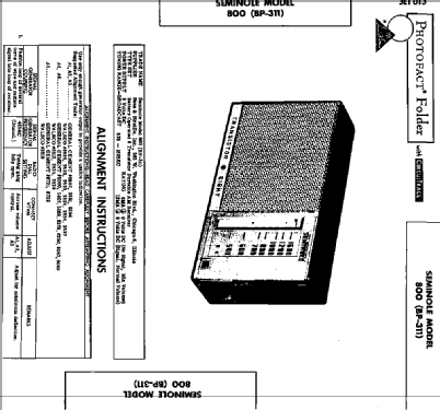 Transistor Eight 800 BP-311; Seminole Sans & (ID = 2657092) Radio