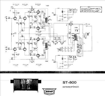 Estereofônico ST-800; SEMP -TCL, Toshiba, (ID = 1757874) Radio