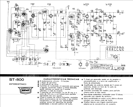 Estereofônico ST-800; SEMP -TCL, Toshiba, (ID = 1757875) Radio