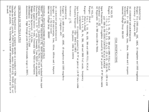 Field Effect Meter FE14; Sencore; Sioux Falls (ID = 2660364) Ausrüstung