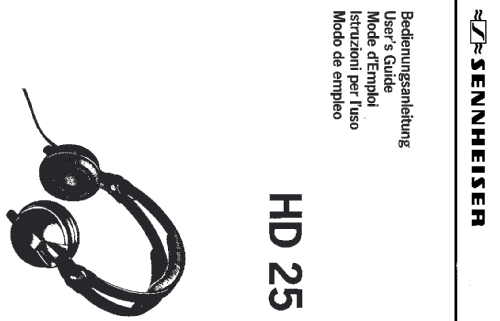 Kopfhörer HD25; Sennheiser (ID = 1088849) Altavoz-Au