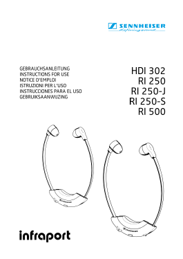 Kopfhörer Infraport RI 250, TI 250; Sennheiser (ID = 3108073) Speaker-P
