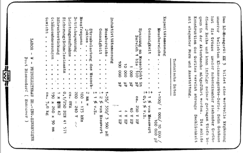 LC-Meßgerät XM3; Sennheiser (ID = 2567350) Equipment