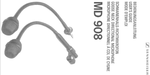 MD908; Sennheiser (ID = 1088127) Microphone/PU