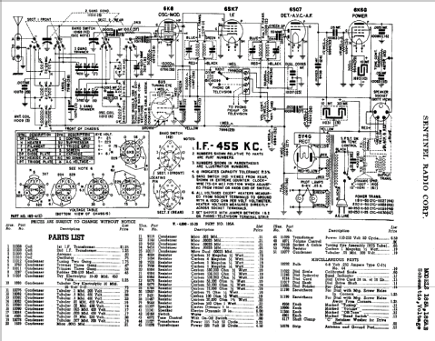 185AE ; Sentinel Radio Corp. (ID = 300603) Radio